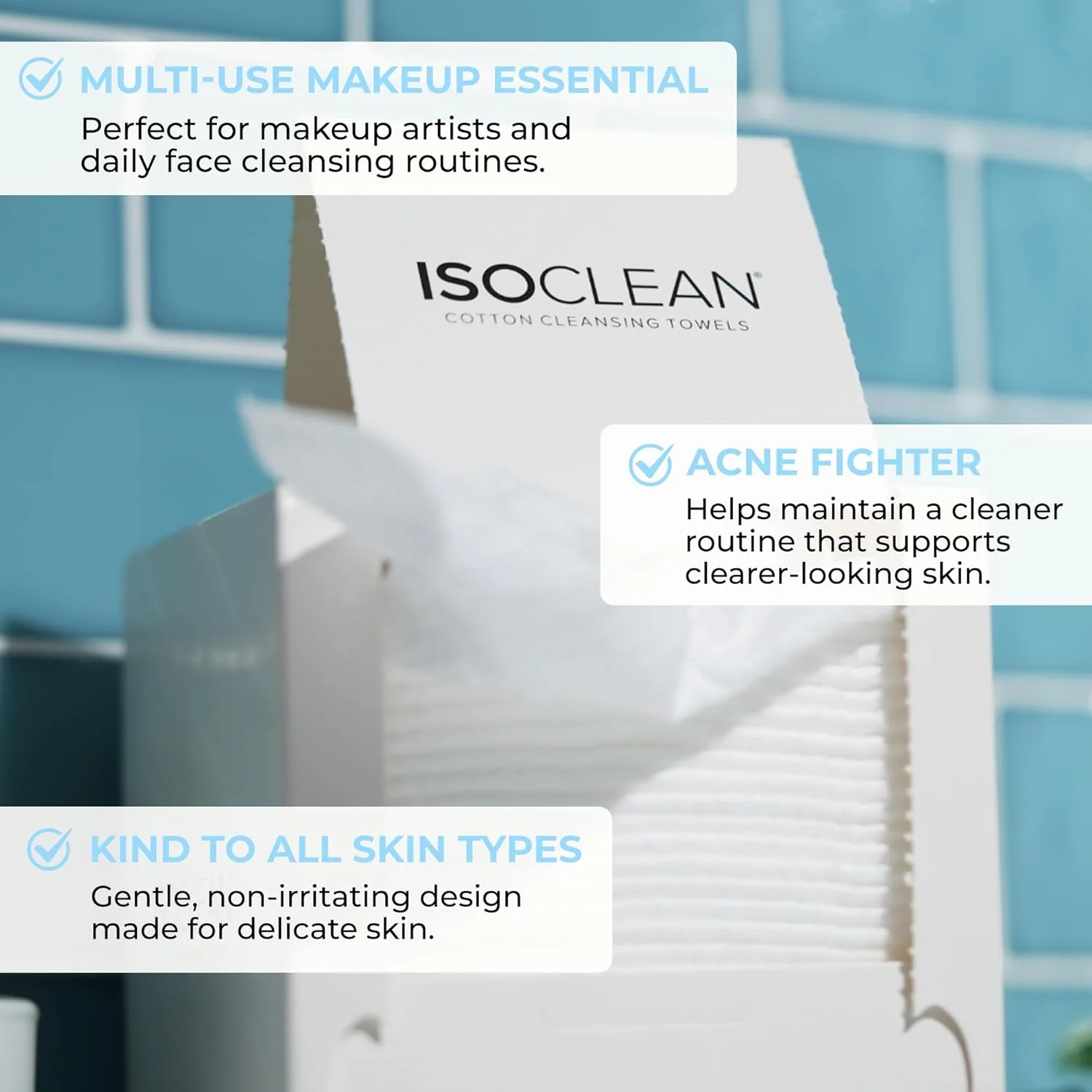 Isoskin Cotton Cleansing Towels - Image 6